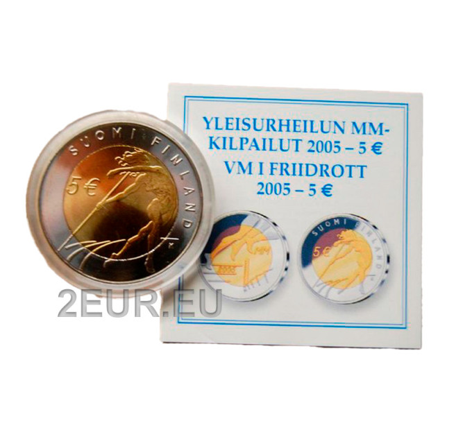 Finland 5 euro proof 2005 - 10. Athletics World Championships in Helsinki  