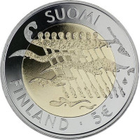 Finland 5 euro UNC 2007 - 90 years Independence