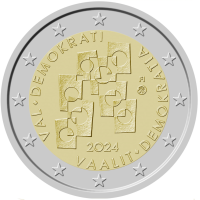 Finland 2 euro UNC 2024 - Verkiezingen en democratie