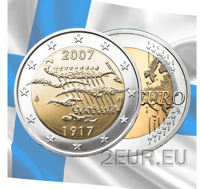 Finland 2 euro UNC 2007 - 90 Years Independence