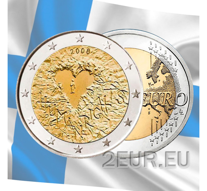 Finland 2 euro UNC 2008 - 60 Years Promulgation of Human Rights