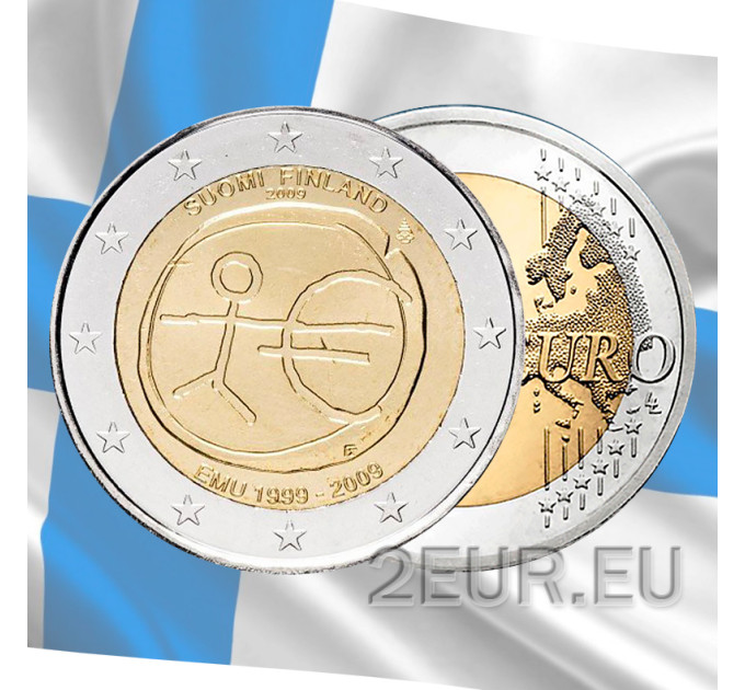 Finland 2 euro UNC 2009 - 10 Years Euro