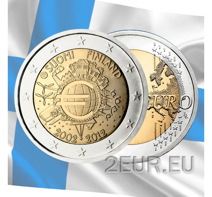 Finland 2 euro UNC 2012 - 10 Years of Euro Cash