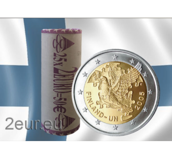 Finland 2 EURO ROL 2005 - 60 jaar Verenigde Naties UNO