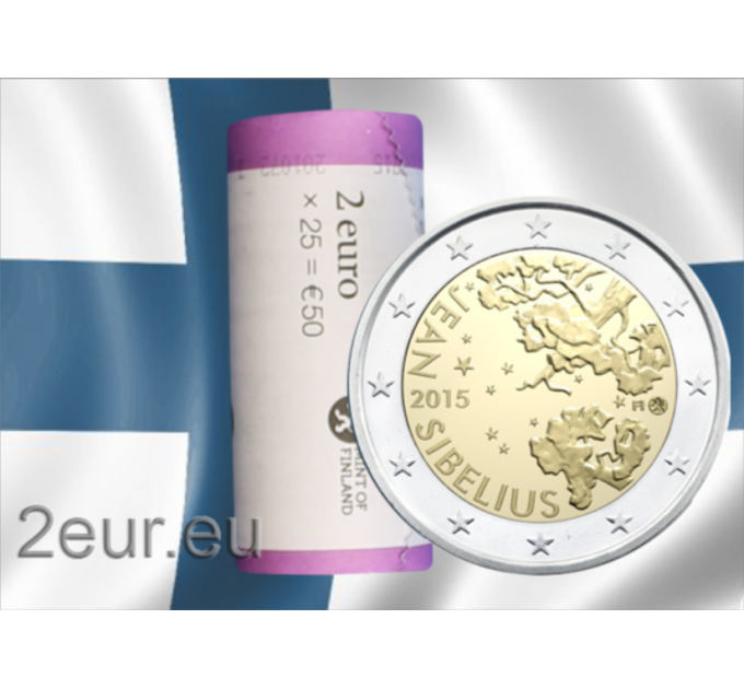 Finland 2 EURO ROL 2015 - 150e verjaardag van de geboorte van componist Jean Sibelius