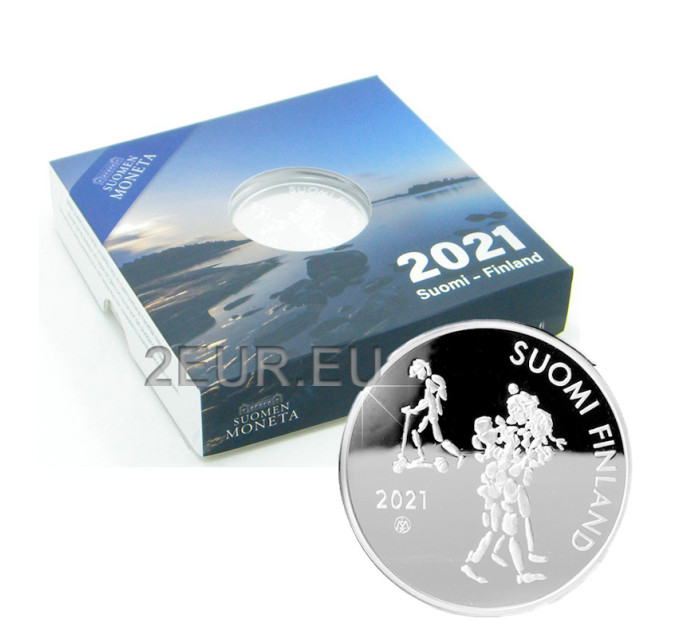 Finland 20 euro zilver PROOF 2021 - 100 jaar introductie van de leerplichtwet