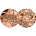 Frankrijk 1/4 euro UNC 2023 - Olympische Spelen 2024 Parijs - Sportrolstoelmand