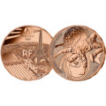 Frankrijk 1/4 euro UNC 2023 - Olympische Spelen 2024 Parijs - Breken
