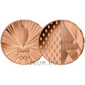 Frankrijk 1/4 euro UNC 2021 - Olympische en Paralympische Spelen Parijs 2024 - Team Frankrijk