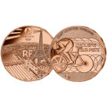 Frankrijk 1/4 euro UNC 2022 - Olympische Spelen 2024 Parijs - Sport Fietsen