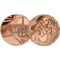 Frankrijk 1/4 euro UNC 2022 - Olympische Spelen 2024 Parijs - Sport springconcours