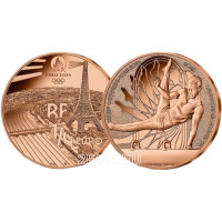 Frankrijk 1/4 euro UNC 2023 - Olympische Spelen 2024 Parijs - Sport Artistieke Gymnastiek