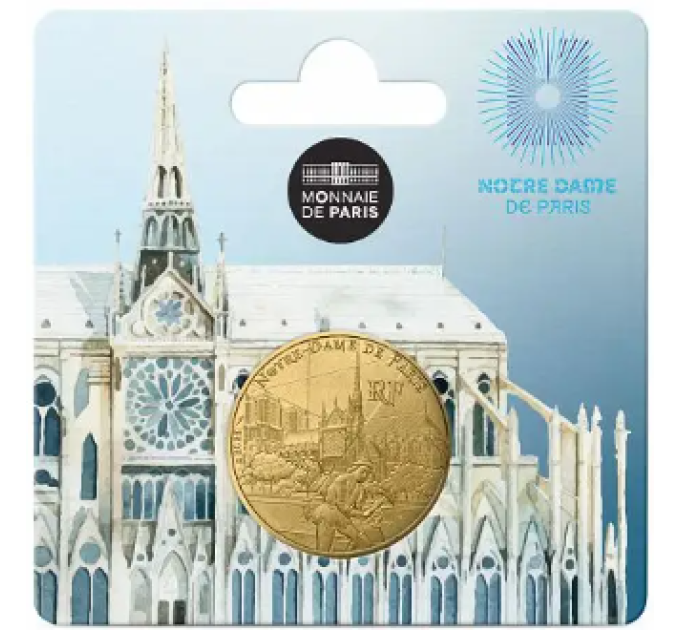 Frankrijk 1/4 euro UNC 2025 - UNESCO - NOTRE-DAME KATHEDRAAL VAN PARIJS