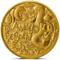 Frankrijk 1/4 euro UNC 2025 - Chinese kalender - Jaar van de Slang