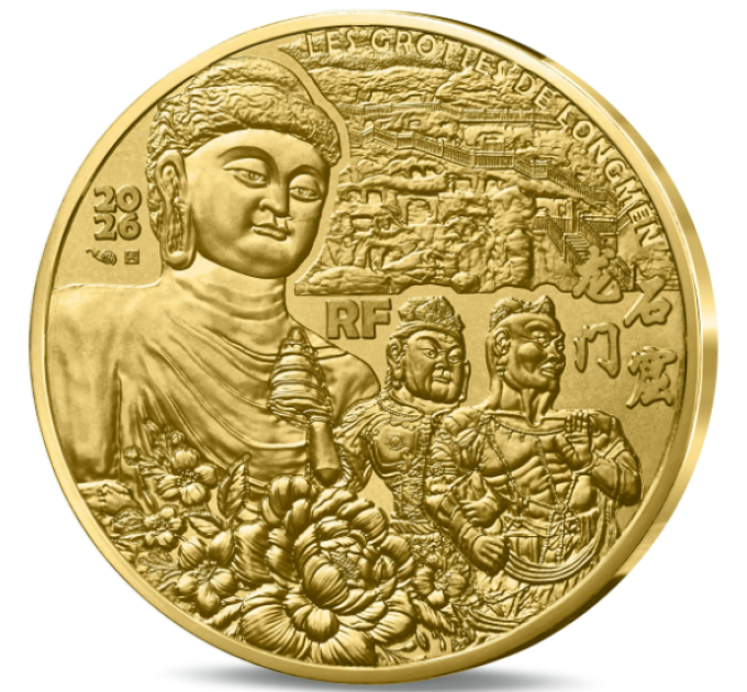 Frankrijk 1/4 euro UNC 2026 - LONGMEN-GROTTEN