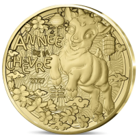 Frankrijk 1/4 euro UNC 2027 - Chinese kalender - Jaar van de Geit