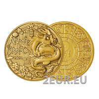 Frankrijk 1/4 euro UNC 2024 - Chinese kalender -Jaar van de Draak