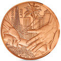 Frankrijk 1/4 euro UNC 2024 - Olympische Spelen 2024 Parijs - Overdracht Parijs-Los Angeles
