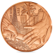 Frankrijk 1/4 euro UNC 2024 - Olympische Spelen 2024 Parijs - Overdracht Parijs-Los Angeles