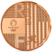 Frankrijk 1/4 euro UNC 2024 - Olympische Spelen 2024 Parijs - Overdracht Parijs-Los Angeles