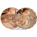 Frankrijk 1/4 euro UNC 2024 - Olympische Spelen 2024 Parijs - sport handbal