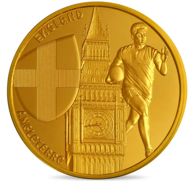 Frankrijk 1/4 euro UNC 2023 - Wereldkampioenschap Rugby Frankrijk 2023