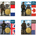 Frankrijk 1/4 euro UNC 2024 - 80e verjaardag van D-DAY – Juno-strand