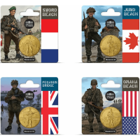Frankrijk 1/4 euro UNC 2024 - 80e verjaardag van D-DAY – Juno-strand