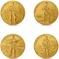 Frankrijk 1/4 euro UNC 2024 - 80e verjaardag van D-DAY – Juno-strand