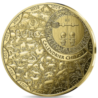 Frankrijk 50 euro Gouden munt Proof 2027 - Jaar van de Geit
