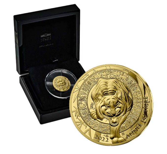Frankrijk 50 euro Gouden munt Proof 2022 - Jaar van de Tijger