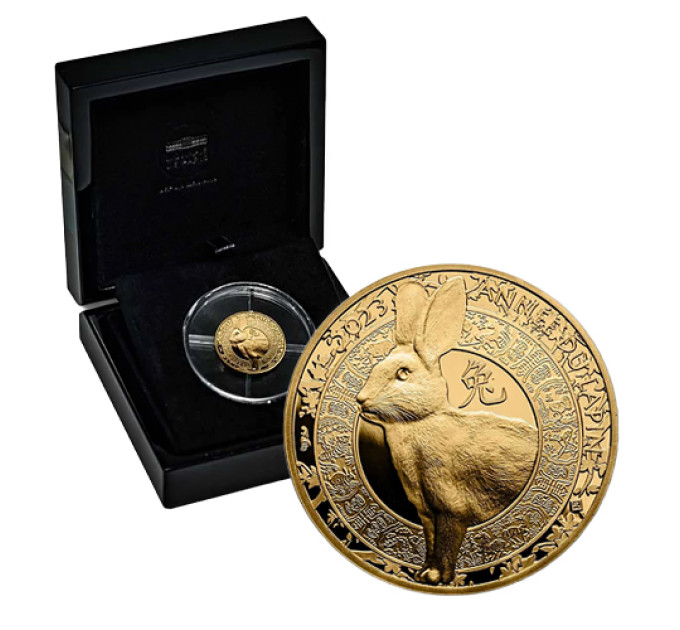 Frankrijk 50 euro Gouden munt Proof 2023 - Jaar van het Konijn
