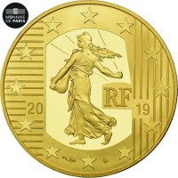 Frankrijk 50 euro Gouden munt Proof 2019 - De zaaier - De Germinal Franc
