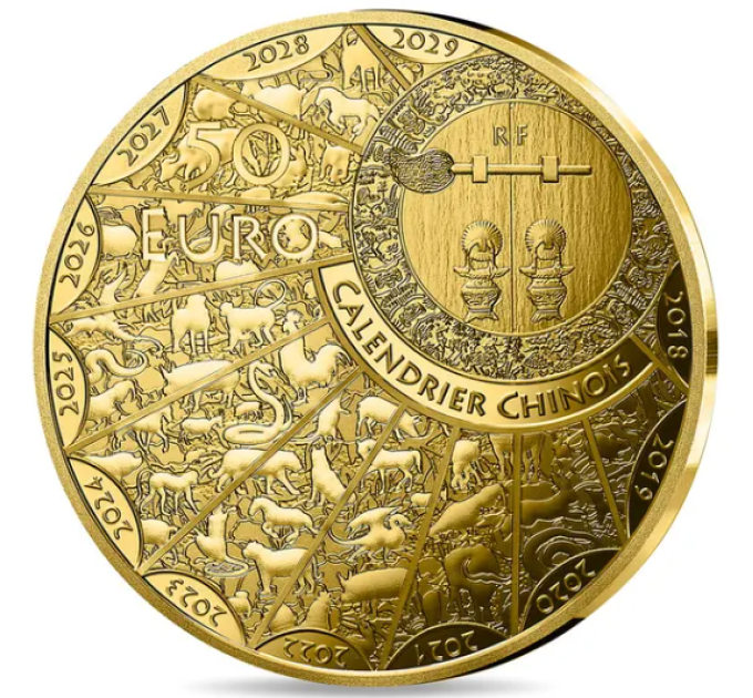 Frankrijk 50 euro Gouden munt Proof 2026 - Jaar van het Paard