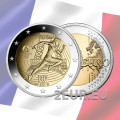 Frankrijk 2 euro UNC 2021 - Olympische Zomerspelen Parijs 2024 - Overdracht van de Olympische vlag