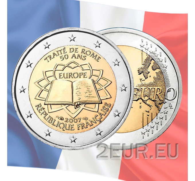 Frankrijk 2 euro UNC 2007 - 50 jaar Verdrag van Rome