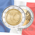 Frankrijk 2 euro UNC 2009 - 10 jaar euro - EMU
