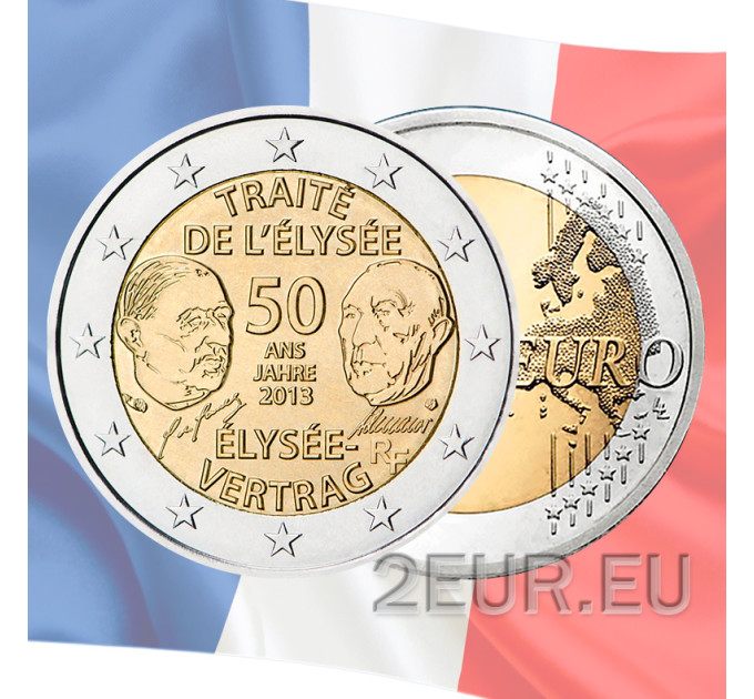 Frankrijk 2 euro UNC 2013 - 50 jaar Elysée-verdrag