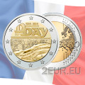 Frankrijk 2 euro UNC 2014 - 70e verjaardag van de landing in Normandië op 6 juni 1944 - D-Day