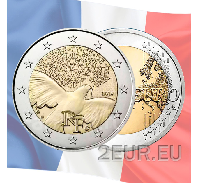 Frankrijk 2 euro UNC 2015 - 70 jaar vrede in Europa