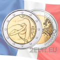 Frankrijk 2 euro UNC 2017 - 25e verjaardag van het Pink Ribbon - Strijd tegen borstkanker