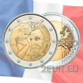 Frankrijk 2 euro UNC 2017 - 100ste verjaardag van de dood van Auguste Rodin