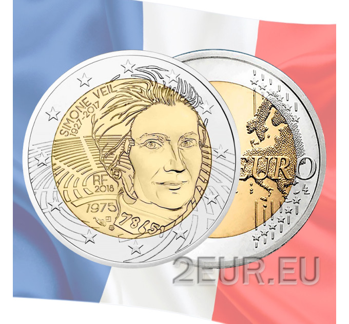 Frankrijk 2 euro UNC 2018 - Simone Veil