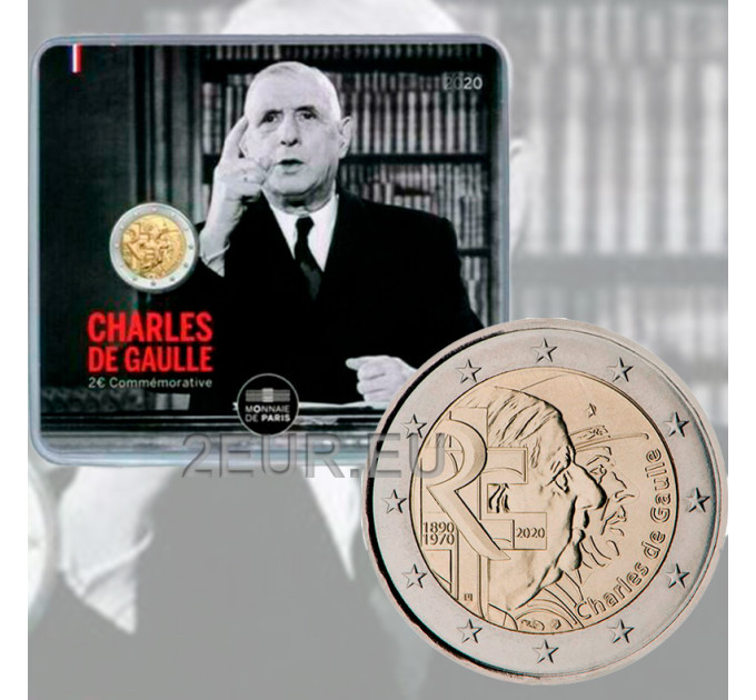 Frankrijk 2 euro BU 2020 - Charles de Gaulle