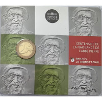 Frankrijk 2 euro BU 2012 - 100ste verjaardag van de geboorte van abbé Pierre