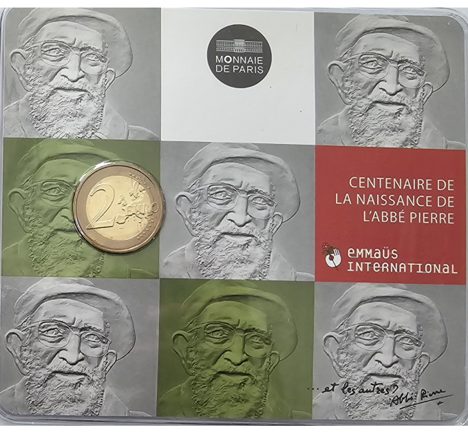 Frankrijk 2 euro BU 2012 - 100ste verjaardag van de geboorte van abbé Pierre
