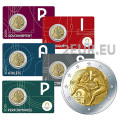 Frankrijk 2 euro BU 2024 - Olympische Spelen Parijs 2024 - Hercules oefent worstelen - Notre Dame - 5 stuks