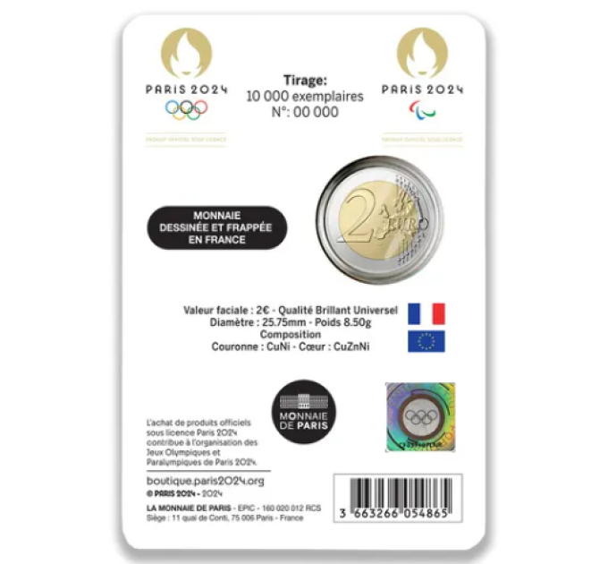 Frankrijk 2 euro BU 2025 - Notre Dame