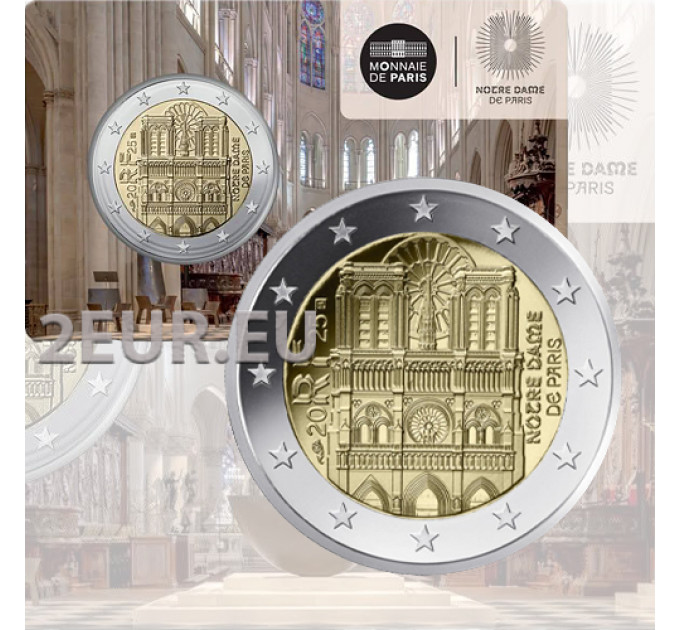Frankrijk 2 euro BU 2025 - Notre Dame