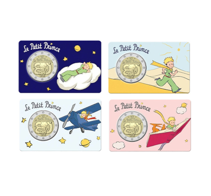 Frankrijk 2 euro BU 2026 - 80 jaar De Kleine Prins - 4 stuks